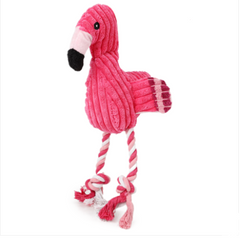 Flamingo Fun Chew Pet Toy