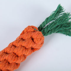 Tough Carrot Rope Toy for Dogs