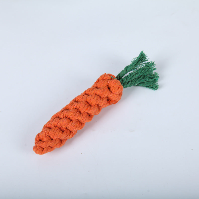 Tough Carrot Rope Toy for Dogs